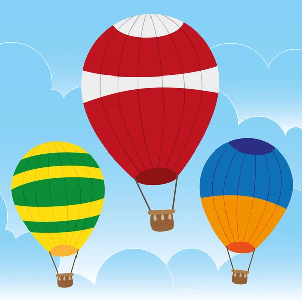 空气气球背景 — 图库矢量图片