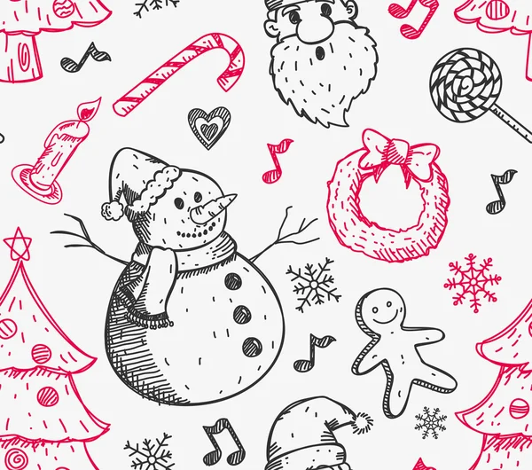 Sketchy fondo de Navidad — Archivo Imágenes Vectoriales