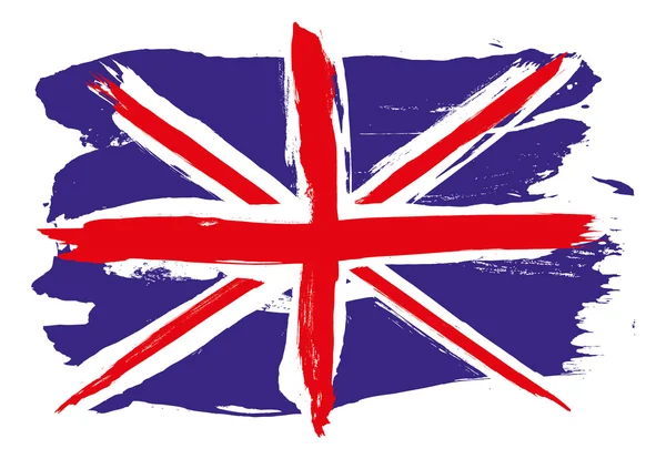 Grunge Groot-Brittannië vlag — Stockvector