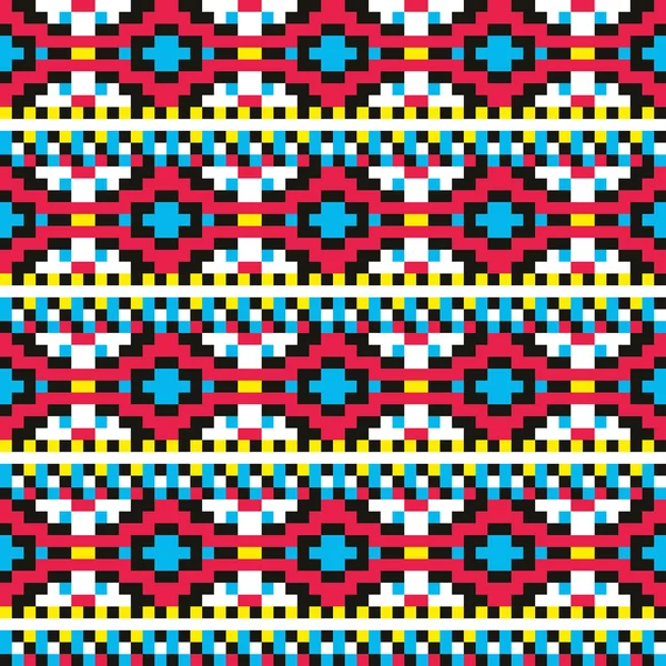 部族のピクセル パターン — ストックベクタ