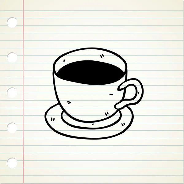 Tasse de café doodle — Image vectorielle