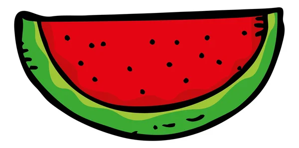 Färsk vattenmelon segment — Stock vektor