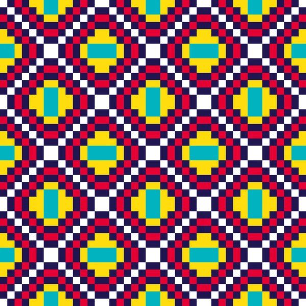 Tribal pixel mönster — Stock vektor