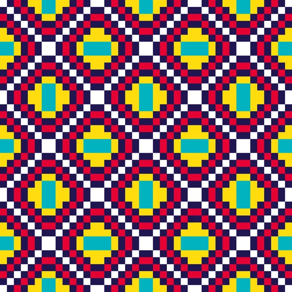 Padrão de pixel tribal — Vetor de Stock