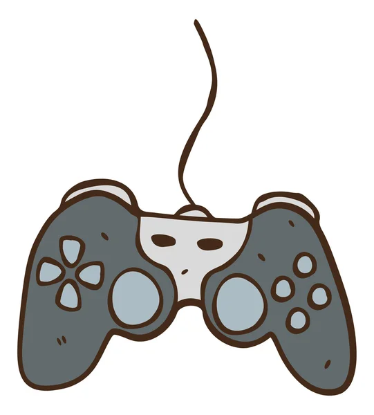 Ruky nakreslené Gamepad — Stockový vektor