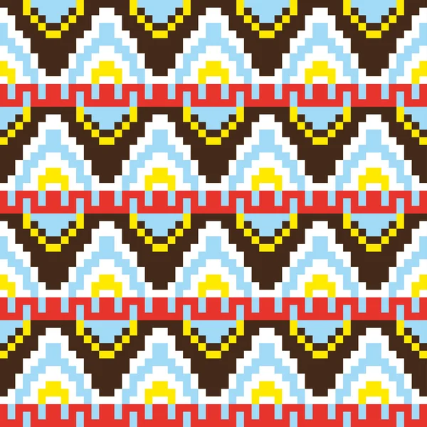 Tribal pixel patroon — Stockvector