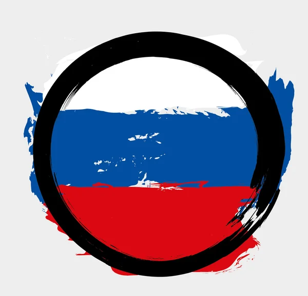 Russische Grunge-Flagge — Stockvektor