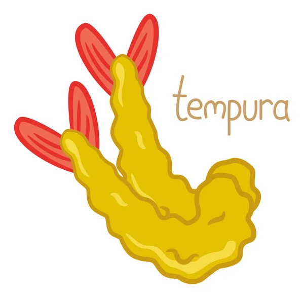 Icona Tempura — Vettoriale Stock
