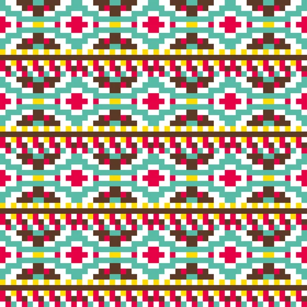 Padrão de pixel tribal — Vetor de Stock