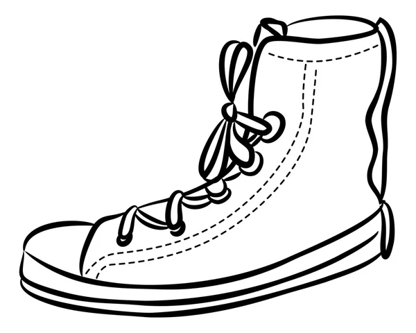 Schattig sneaker — Stockvector