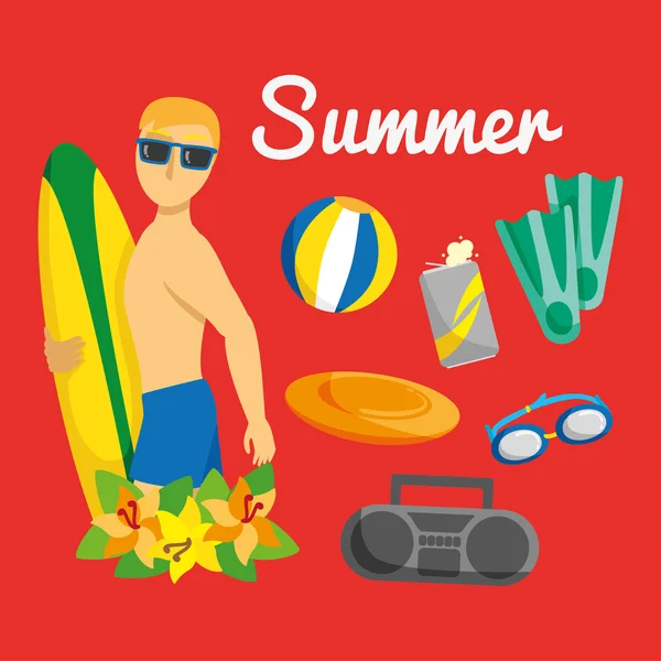 Zomer ontwerpelement — Stockvector