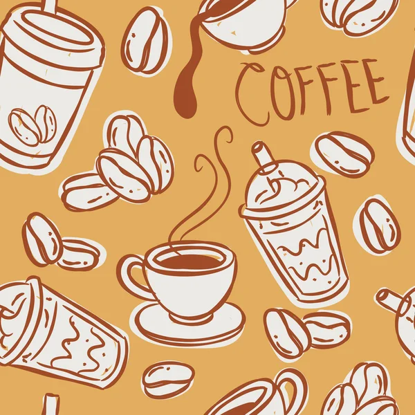 Kaffebakgrunn – stockvektor