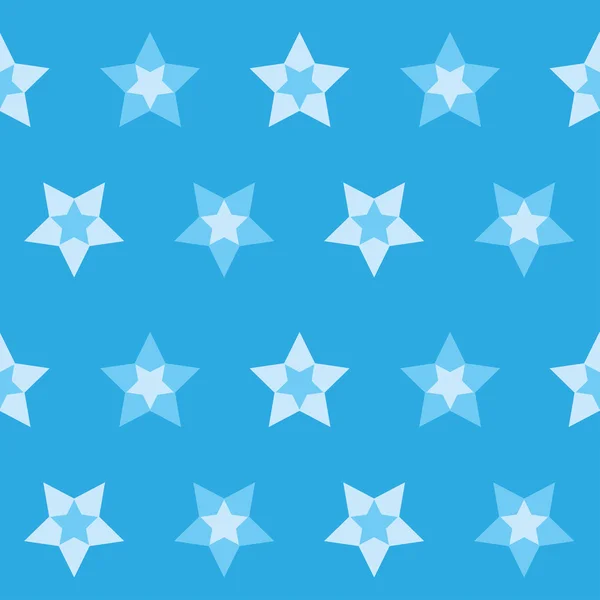 Simple blue star pattern — Stock Vector