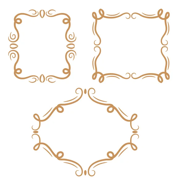 Set of decorative frames — Stock Vector