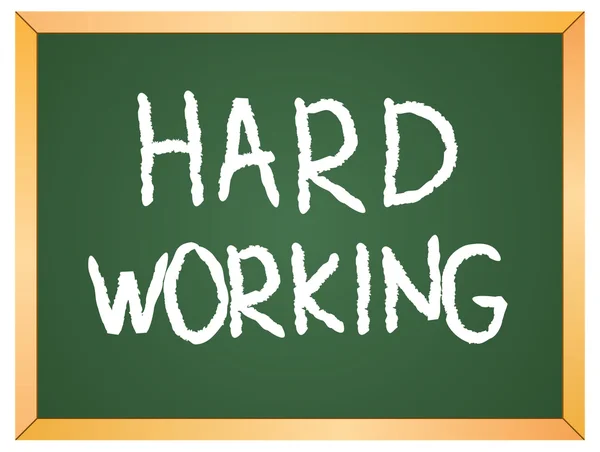 Hard working word — Stock Vector