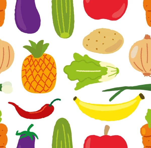 Groenten en fruit — Stockvector