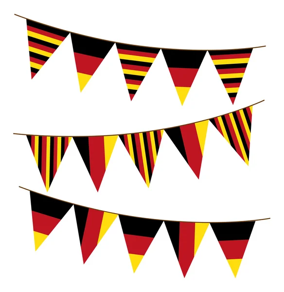 Germany flag garlands — Stock Vector