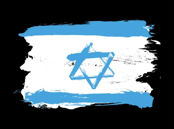 Israel grunge bandeira —  Vetores de Stock