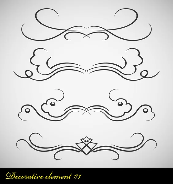 Page decoration elements — Stock Vector