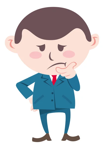 Businessman confused — Stock Vector