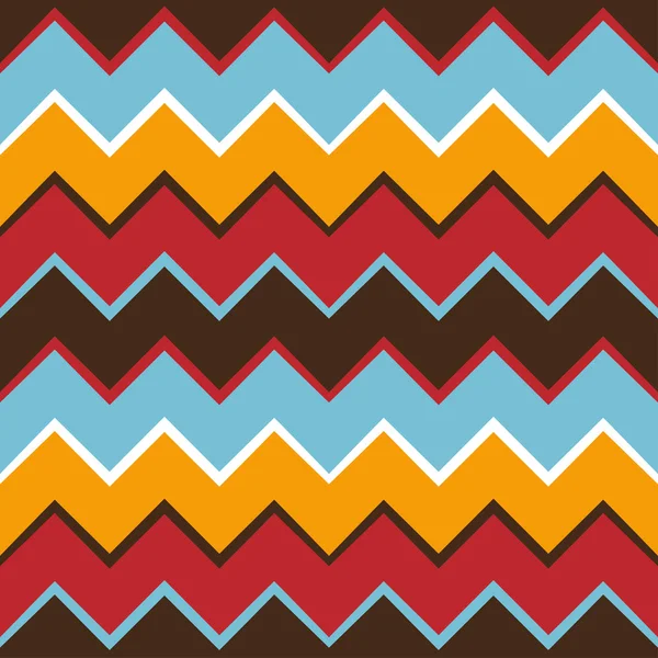 Kleurrijke zigzag patroon — Stockvector