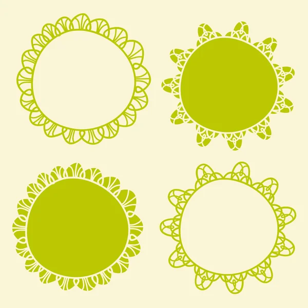 Doily frames — Stock Vector