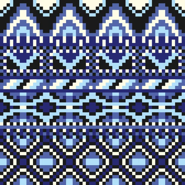 Tribal pixel pattern — Stock Vector