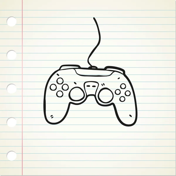 Hand drawn game pad — Stock Vector