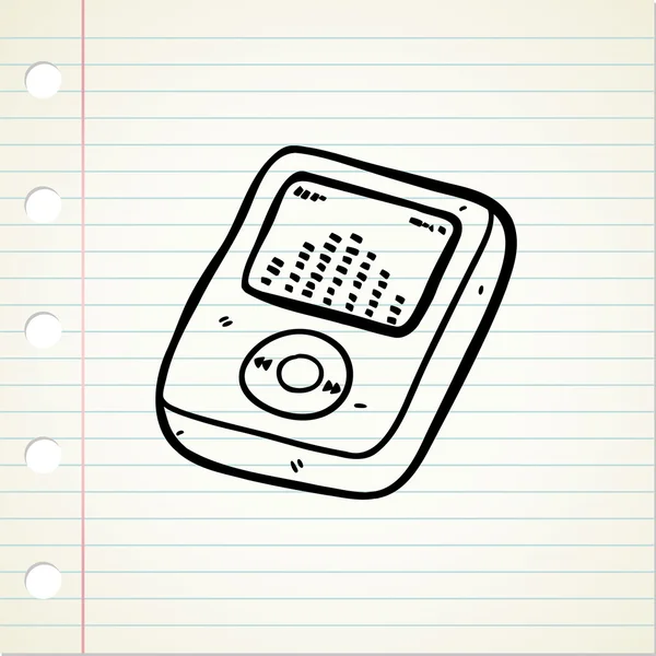 MP3 παίχτης σύμβολο — Διανυσματικό Αρχείο