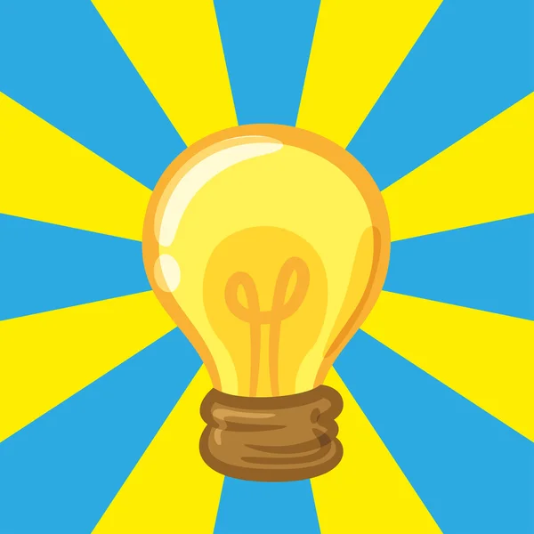 Lamp, gloeilamp symbool — Stockvector