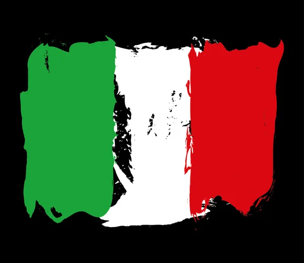 Italienische Grunge-Flagge — Stockvektor