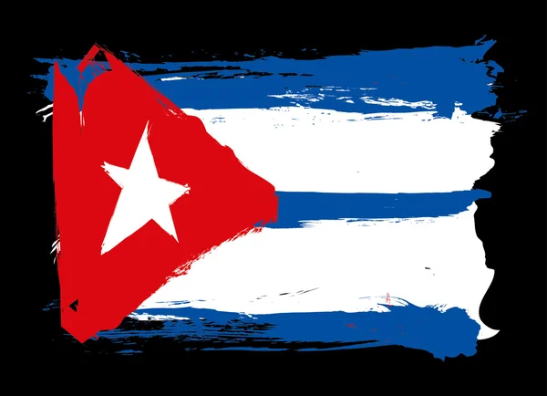 Cuba grunge flag — Stock Vector