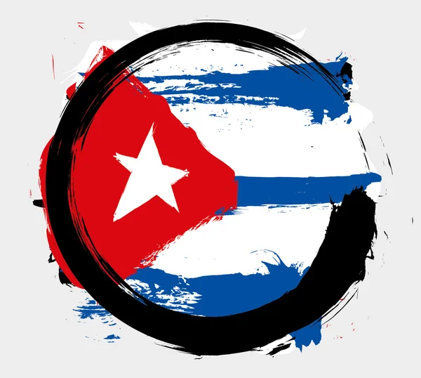 Cuba grunge flag — Stock Vector