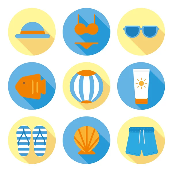 Summer flat icon — Stock Vector