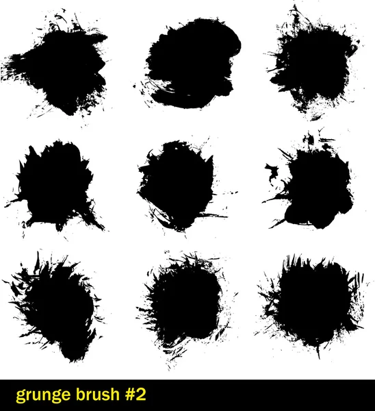 Grunge black splashes — Stock Vector