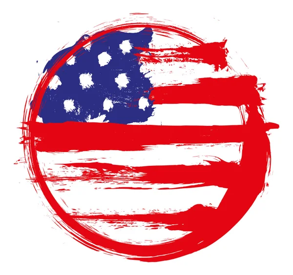 Amerikanische Grunge-Flagge — Stockvektor