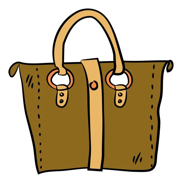 Farbe Cartoon Handtasche — Stockvektor