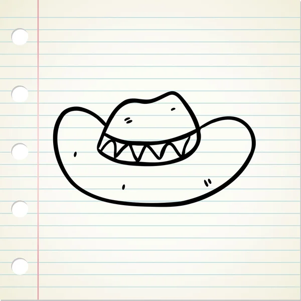 Sombrero de vaquero — Vector de stock