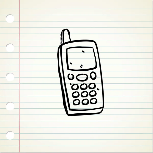 Eigenzinnige vintage cellphone — Stockvector