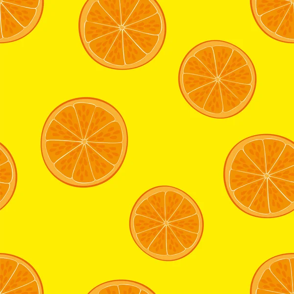 Patrón de fruta naranja — Vector de stock