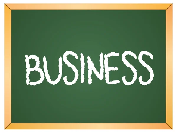 Business word  on chalkboard — Stock Vector