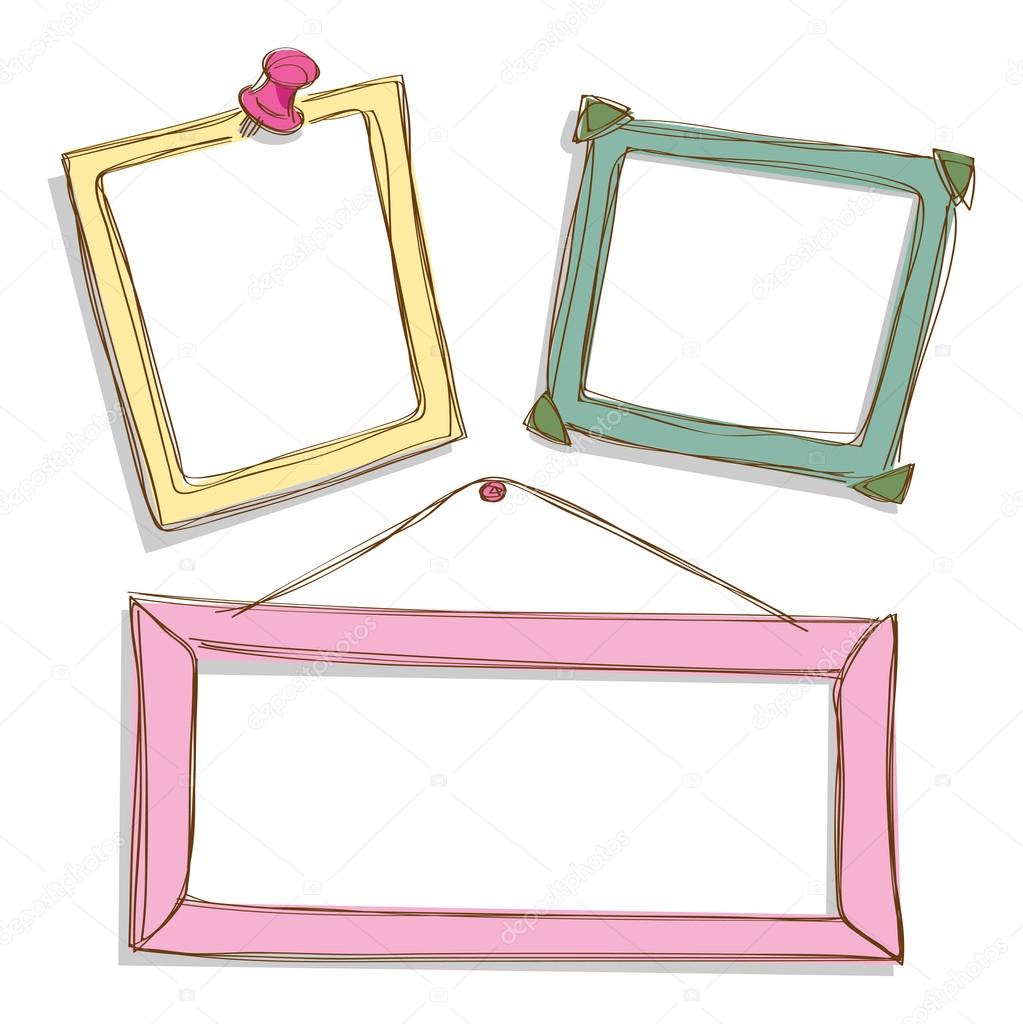 Colorful cute frames