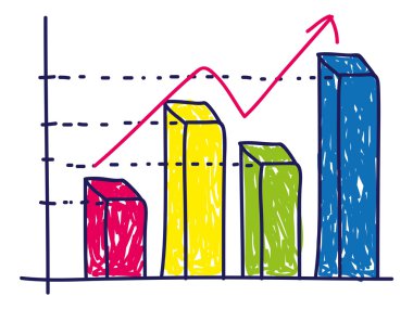 Kar grafik grafik doodle tarzı