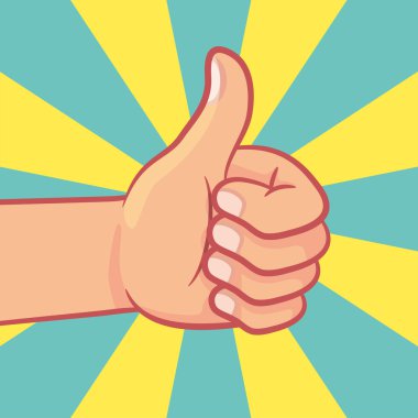 başparmak yukarıya el