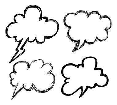 El çizimi konuşma baloncukları