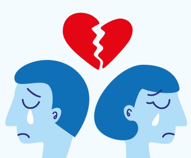 kırık kalp çift kavramı