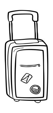 Seyahat çanta doodle