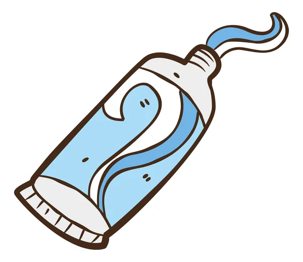 Карикатура на зубную пасту — стоковый вектор