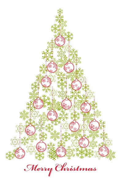 Arbre de Noël vert — Image vectorielle