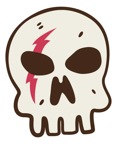 Calavera dibujada a mano — Vector de stock